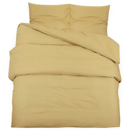 Duvet Cover Set Taupe 220x240 cm Light-weight Microfiber