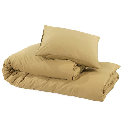 Duvet Cover Set Taupe 200x220 cm Light-weight Microfiber