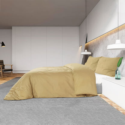 Duvet Cover Set Taupe 200x200 cm Light-weight Microfiber