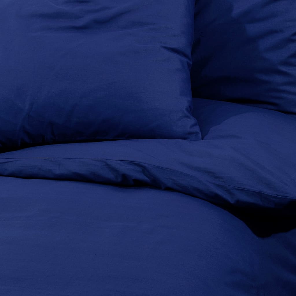 Duvet Cover Set Navy Blue 140x200 cm Light-weight Microfiber