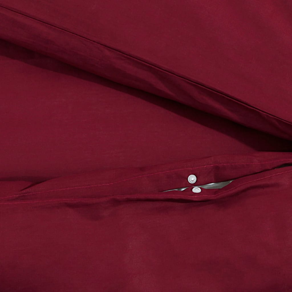 Duvet Cover Set Bordeaux 260x240 cm Light-weight Microfiber