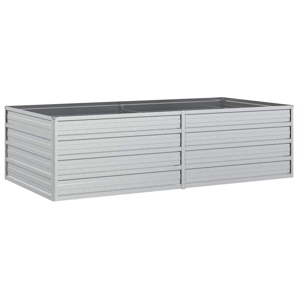 Garden Raised Bed Silver Galvanized Steel Large Garden Raised Bed