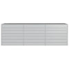 Garden Raised Bed 94.5"x31.5"x30.3" Galvanized Steel Silver