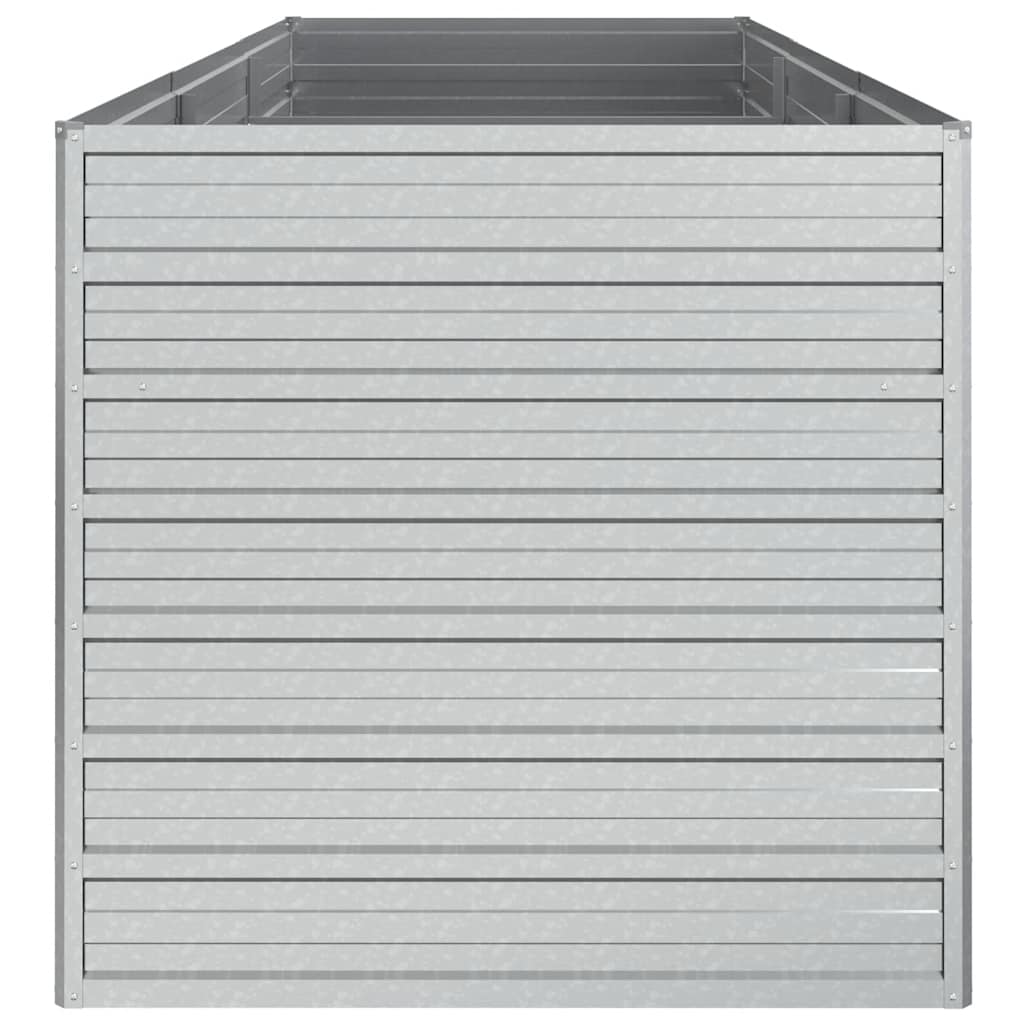 Garden Raised Bed Silver Galvanized Steel Large Garden Raised Bed