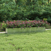 Garden Raised Bed 126"x15.7"x17.7" Galvanized Steel Silver