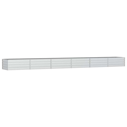 Garden Raised Bed | Silver | Galvanised Steel | Extra Large