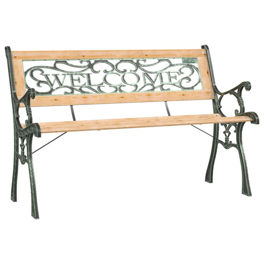 317118 vidaXL Garden Bench 122 cm Solid Firwood