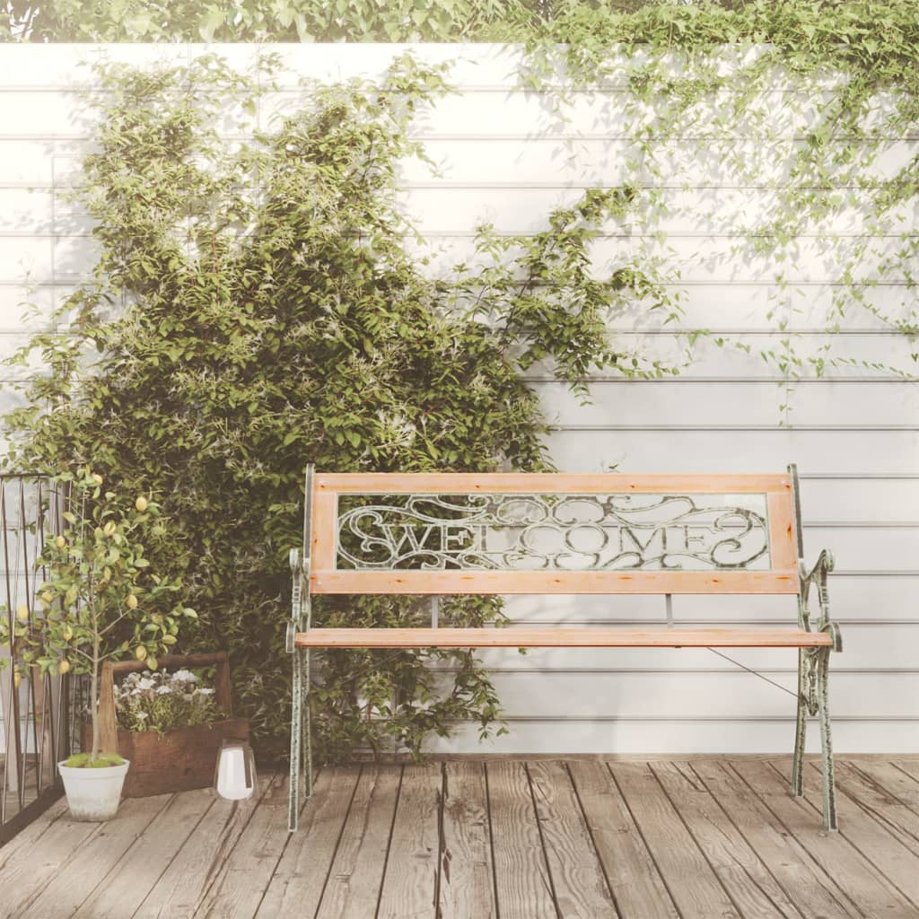 317118 vidaXL Garden Bench 122 cm Solid Firwood