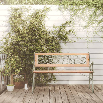 317118 vidaXL Garden Bench 122 cm Solid Firwood