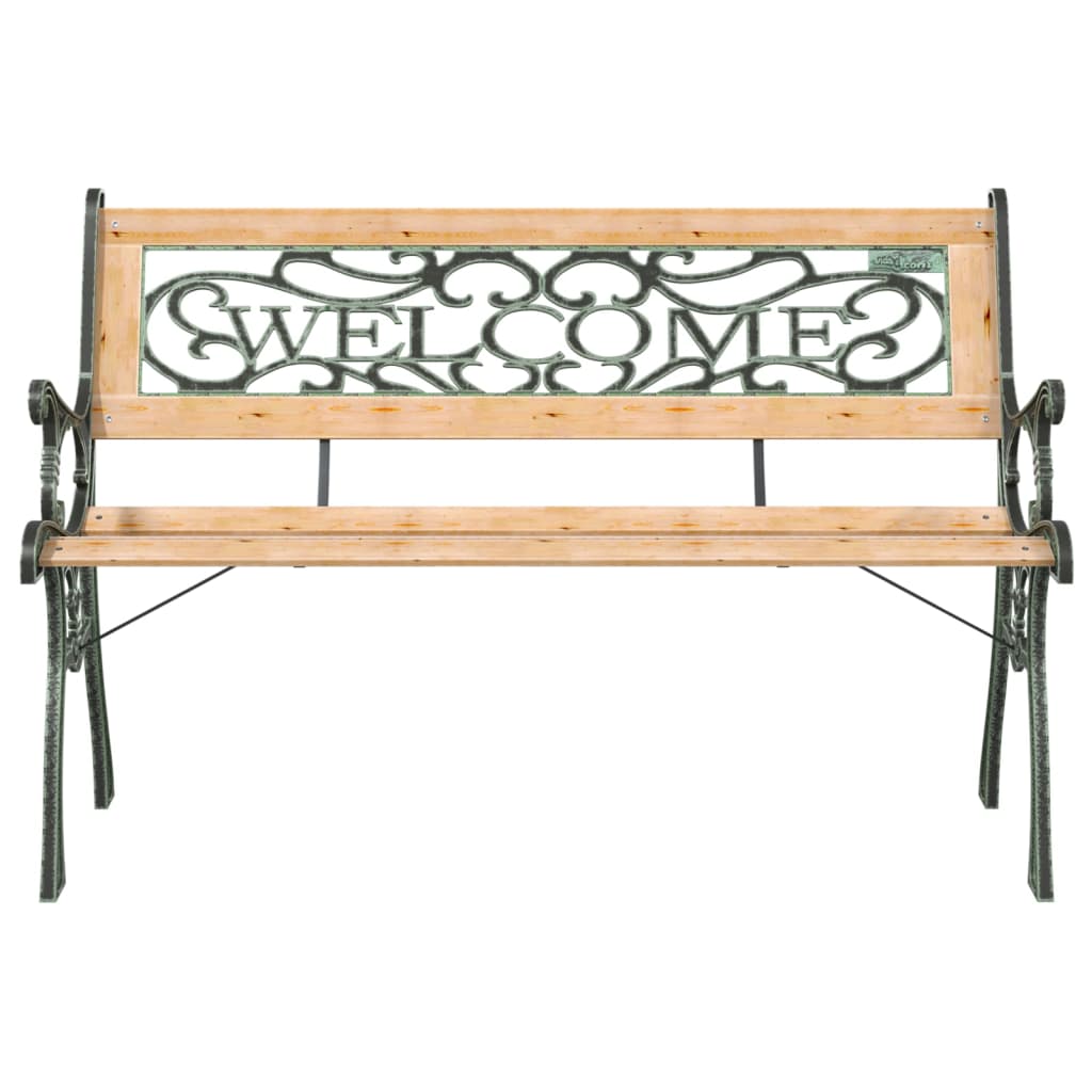 317118 vidaXL Garden Bench 122 cm Solid Firwood