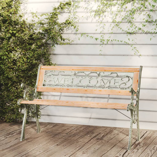 317118 vidaXL Garden Bench 122 cm Solid Firwood