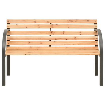 Garden Bench | Natural Wood | Chinese Fir Wood, Steel | Kids Size | Tough