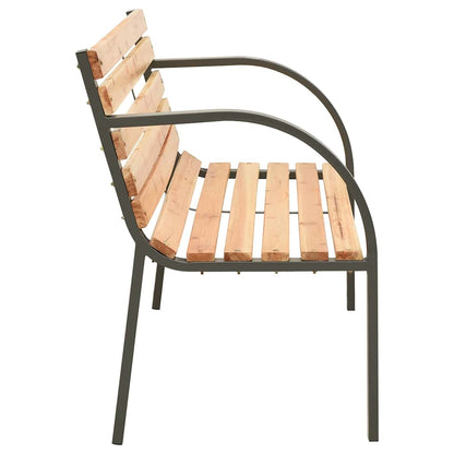 Garden Bench | Natural Wood | Chinese Fir Wood, Steel | Kids Size | Tough