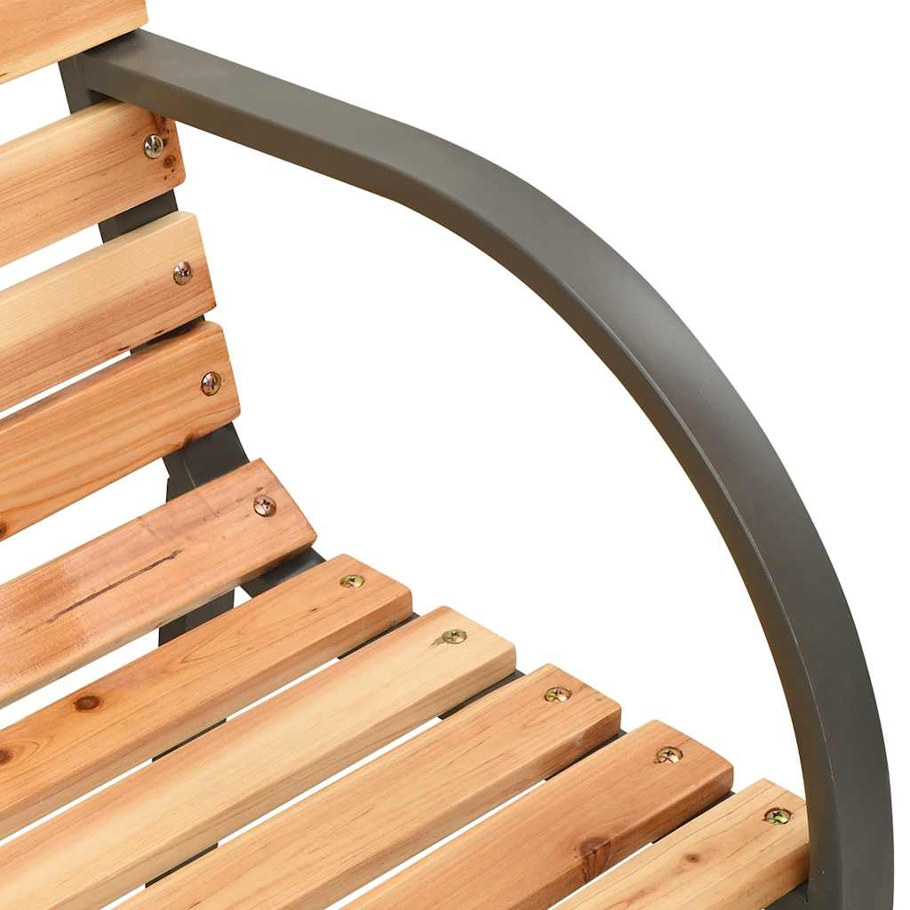 Garden Bench | Natural Wood | Chinese Fir Wood, Steel | Kids Size | Tough
