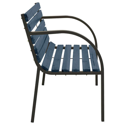 Garden Bench | Grey | Chinese fir wood, steel | 81 cm | Durable