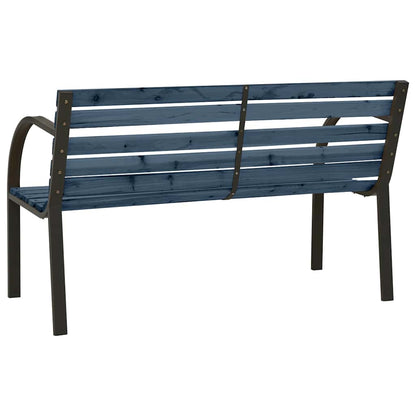 Garden Bench | Grey | Chinese fir wood, steel | 81 cm | Durable
