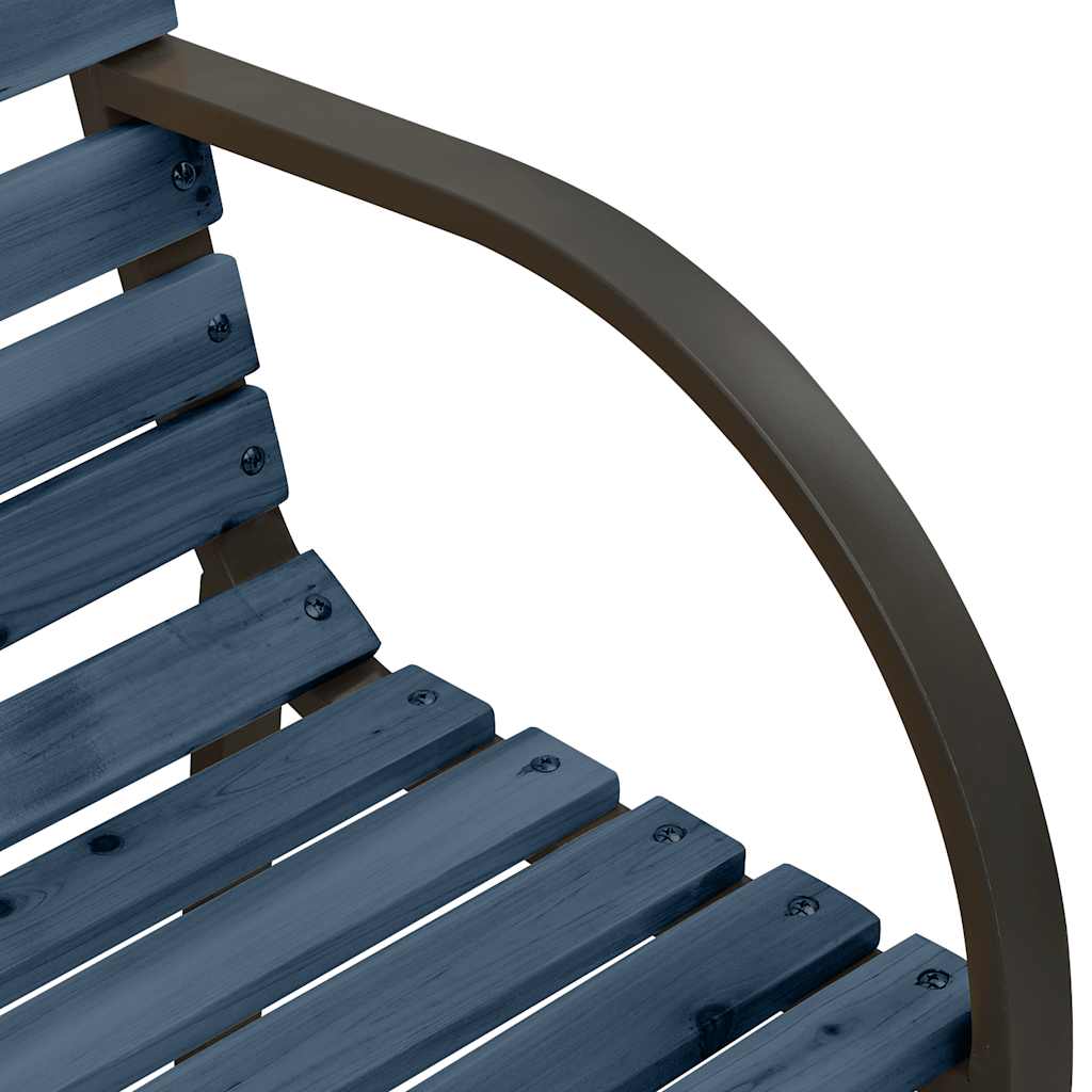 Garden Bench | Grey | Chinese fir wood, steel | 81 cm | Durable