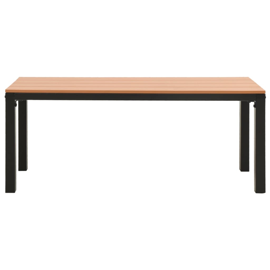 Garden Bench | Brown and Black | Steel | Medium |  Durable