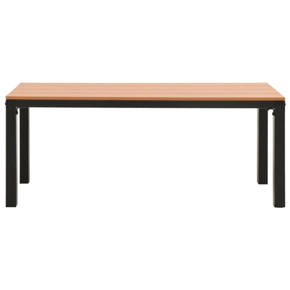 Garden Bench | Brown and Black | Steel | Medium |  Durable