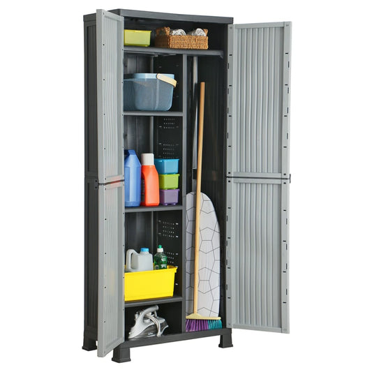 Cabinet | Grey | Plastic | Medium | Cabinet | Rectangular | Minimalist