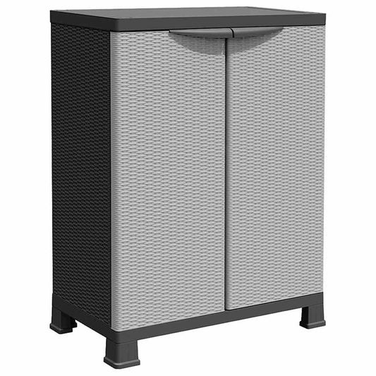 Cabinet | Grey | Plastic | Compact | Rectangular | Modern