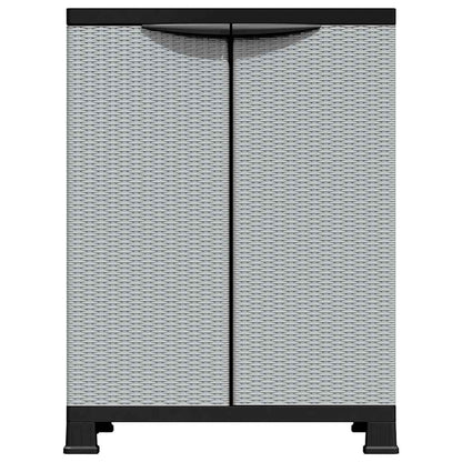 Plastic Cabinet 68x39x92 cm Rattan Design