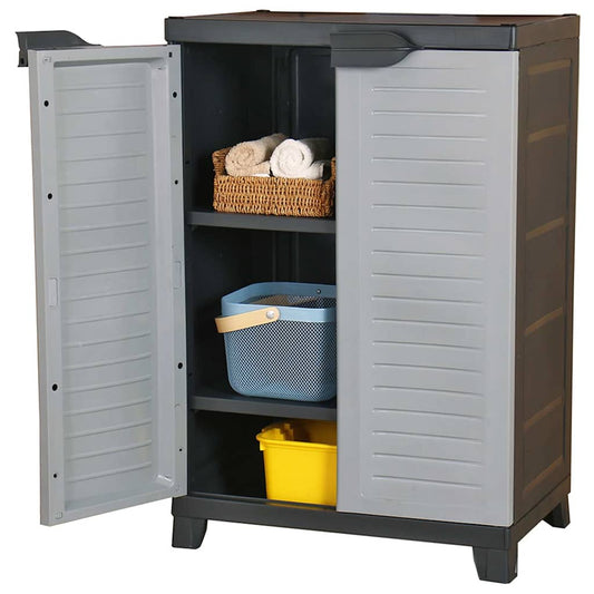 Cabinet | Grey | Plastic | Compact | Cabinet | Rectangular | Modern