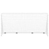 Football Goal with Net White 366x122x182 cm Steel