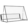 2 in 1 Soccer Rebounder Football Goal 202x104x120 cm Steel
