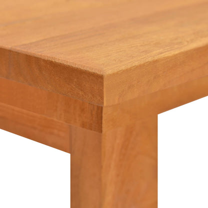 vidaXL Desk Natural Teak Solid teak wood Medium Desk Rectangular