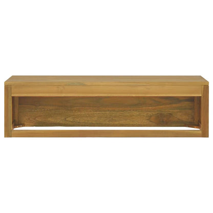 Wall-mounted Bathroom Cabinet 110x45x30 cm Solid Wood Teak