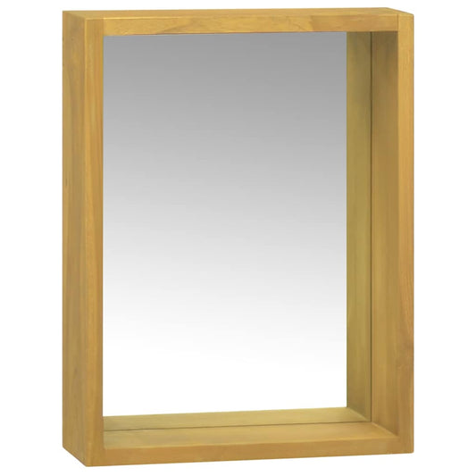 Mirror Cabinet | Natural | Solid teak wood, glass | Medium