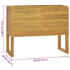 Bathroom Cabinet 90x40x75.5 cm Solid Wood Teak