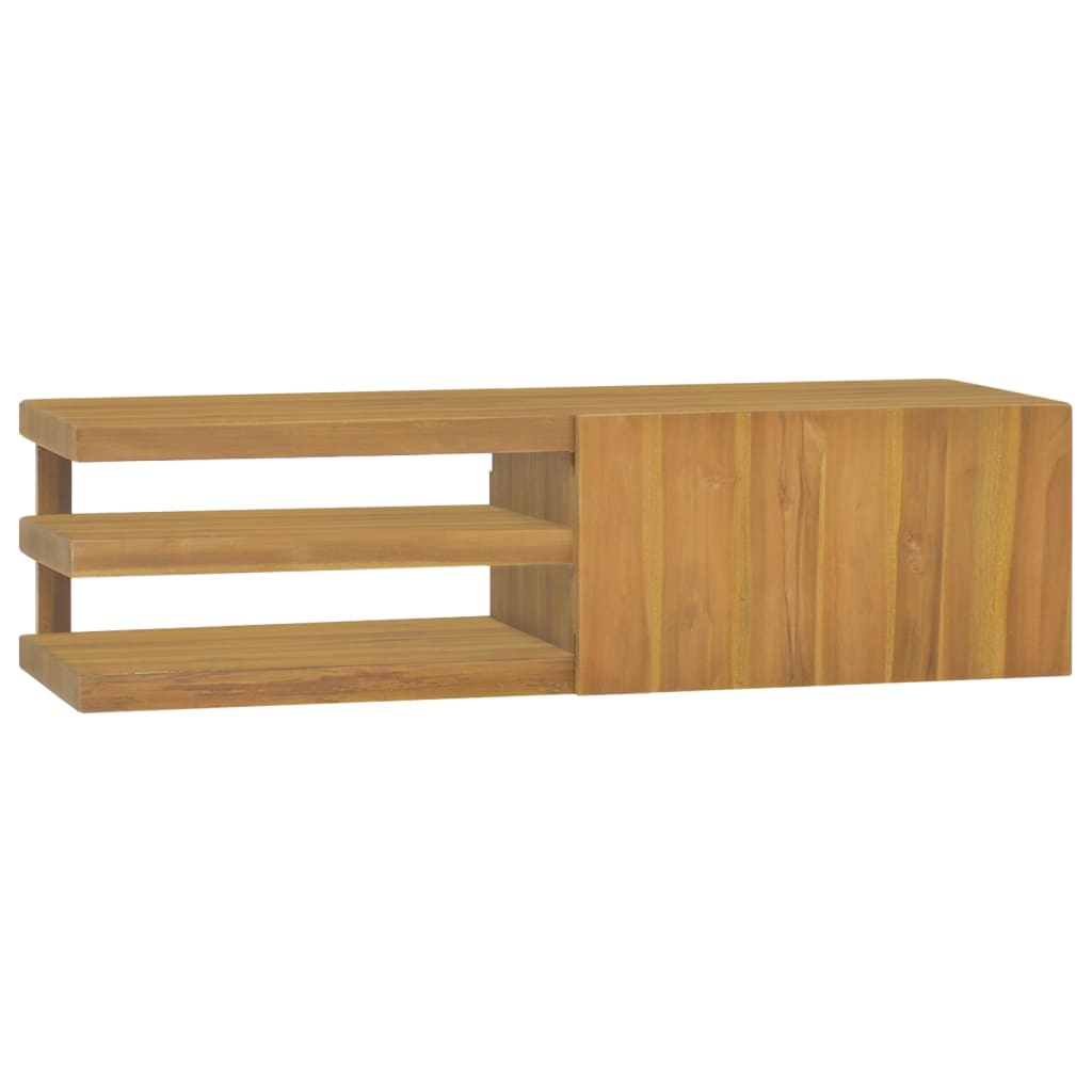 Wall-mounted Bathroom Cabinet 110x40x30 cm Solid Wood Teak