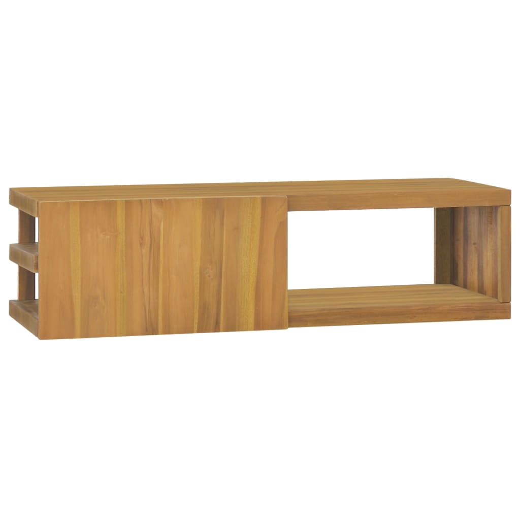 Wall-mounted Bathroom Cabinet 110x40x30 cm Solid Wood Teak