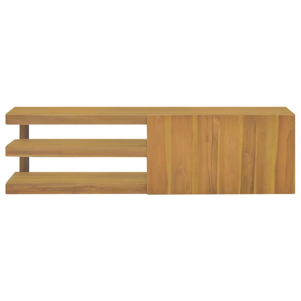 Wall-mounted Bathroom Cabinet 110x40x30 cm Solid Wood Teak