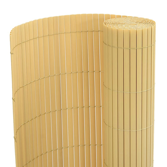 Double-Sided Garden Fence 110x400 cm Yellow