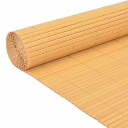 Double-Sided Garden Fence 110x500 cm Yellow