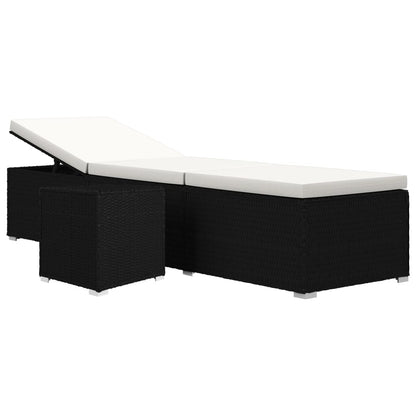 Sun Lounger | Black, Cream White