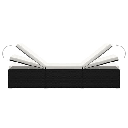 Sun Lounger | Black, Cream White