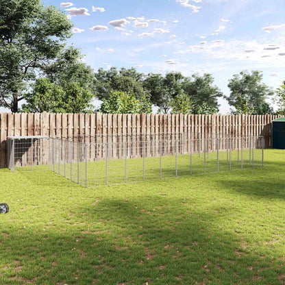 Dog Kennel Silver 25.41 m² Steel