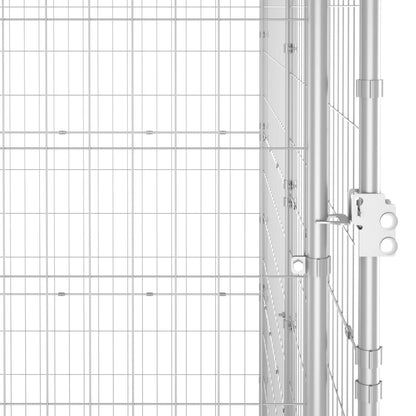 Outdoor Dog Kennel Galvanised Steel 29.04 m²