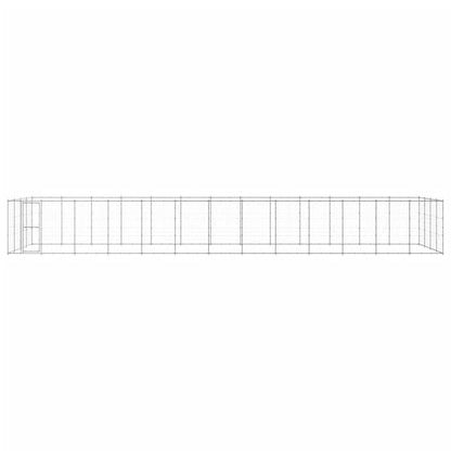 Outdoor Dog Kennel Galvanised Steel 53.24 m²