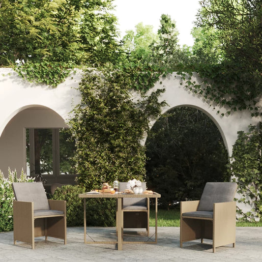Garden Table | Beige and Black