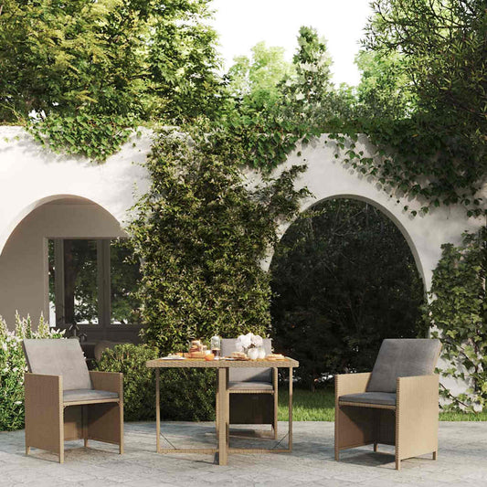 Garden Table | Beige and black