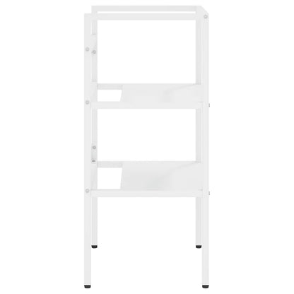 Bathroom Washbasin Frame White 40x38x83 cm Iron