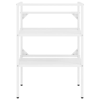 Bathroom Washbasin Frame White 59x38x83 cm Iron