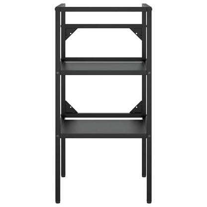 Bathroom Washbasin Frame Black 40x38x83 cm Iron