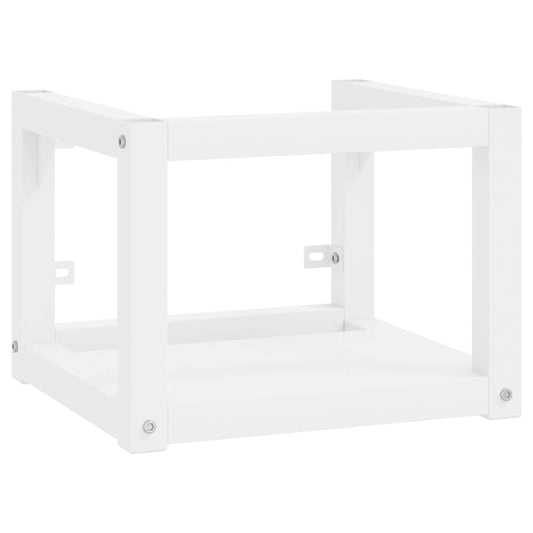 Bathroom Washbasin Frame | White | Powder-coated iron | Small