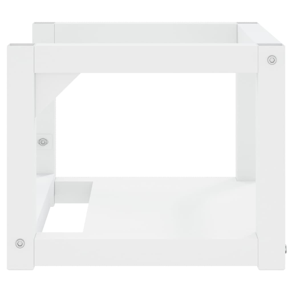 Wall-mounted Bathroom Washbasin Frame White 40x38x31 cm Iron